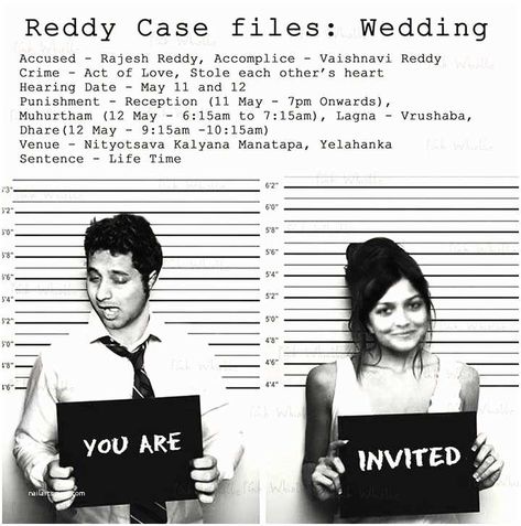 Wedding Invite Wording Funny, Indian Wedding Invitation Wording, Quirky Wedding Invitations, Wedding Invitation Quotes, Wedding Quotes Funny, Wedding Invitation Ideas, Funny Wedding Cards, Funny Wedding Invitations, Indian Wedding Invitation Cards