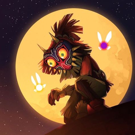 Tyler Ellis on Instagram: “Skull Kid Commission. He’s one of my favorite characters from video games, so this was a lot of fun to work on. 👹 . . . #art #artist…” Majoras Mask Tattoo Design, Majoras Mask Skull Kid, Majoras Mask Art, Zelda Tattoo, Arte 8 Bits, Mask Art, Majoras Mask, Zelda Art, Ocarina Of Time