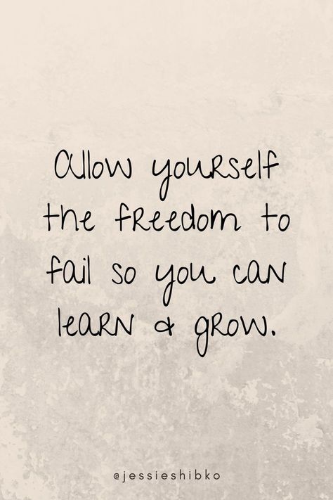 By putting the pressure on yourself to be perfect, you aren't allowing yourself to learn, grow & ultimately reach your goals. By giving yourself the freedom to fail, you are taking away the unnecessary stress & pressure to try to do everything perfectly. There are very important learning & growth opportunities that comes from failure. Take away the unnecessary pressure so you can finally start seeing momentum in your life. Stop trying to be perfect & do everything perfectly. FAIL Trying To Be Perfect, Fail Forward, Discover Quotes, Stop Trying, Tips For Success, Lack Of Motivation, Reach Your Goals, Gratitude Quotes, Love Yourself First