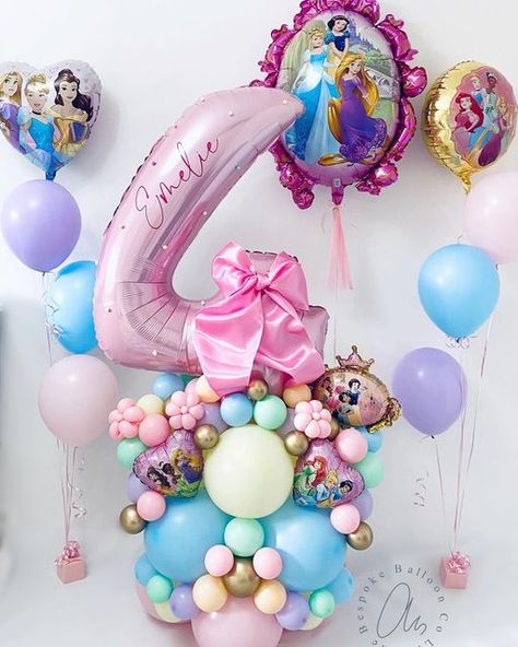 The Bespoke Balloon Co Ltd on Instagram: "When you wish upon a ⭐️ Disney Princess #wishuponastar #wishupon #star #starwish #disney #disneyprincess #disneyprincesses #princesstheme #balloons #balloonstack #balloonsculpture #balloonscupltures #bespokeballoons #themedballoonset #pretty #prettyballoons #birthdayballoons #pennington #leighlancashire #leigh #leighwigan #wigan #boostingbolton #connectingwigan #bolton #atherton #lowton" Disney Balloon Bouquet, Disney Princess Balloon Decorations, Princess Balloon Decorations, Balloon Stack, Balloon Marquee, Princess Balloon, Princess Balloons, Pretty Balloons, Disney Balloons