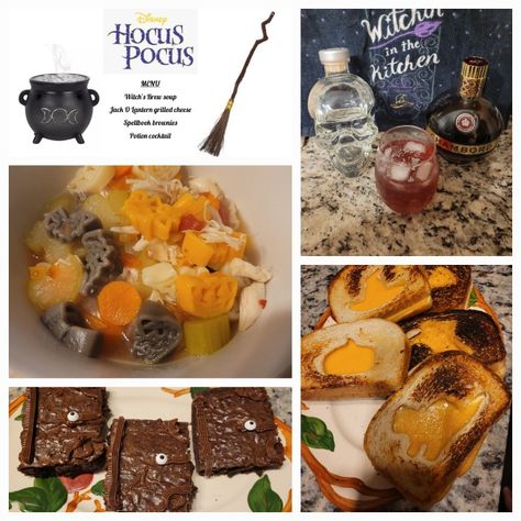 Halloweentown Movie Food Ideas, Halloween Movie Night Food, Disney Dinner And A Movie, Movie Meals, Family Movie Night Themes, Disney Movie Night Menu, Movie Recipes, Theme Dinners, Themed Meals