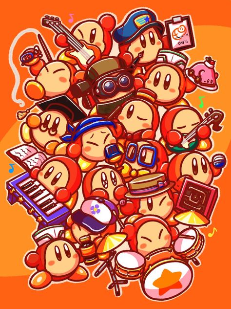 Waddle Dee Fanart, Bandana Dee, Waddle Dee, Kirby Memes, Kirby Games, Kirby Stuff, Game Fanart, Kirby Art, Smash Bros