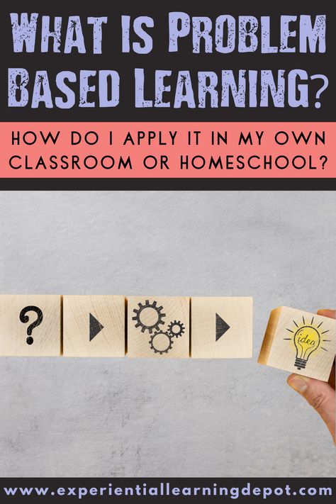 What is problem-based learning? What are some problem-based learning example activities? How can I add it to my classroom or homeschool learning day? This blog post has all the answers. Head to the blog post and get inspired to start PrBL right now! Problem Based Learning Activities, Big Problem Small Problem Activities, Problem Based Learning Elementary, Teaching Problem Solving Skills, Posting Learning Objectives, Ups Math Strategy Problem Solving, Problem Based Learning, Experiential Learning, Homeschool Learning