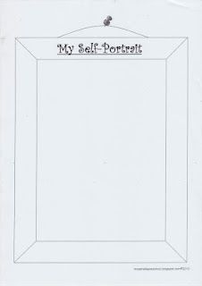 Cute self-portrait template for free download at the end of this blog post Self Portrait Template, Student Self Portraits, Kindergarten Self Portraits, October Preschool, Portrait Template, Cute Template, Self Portait, Preschool Assessment, September Themes