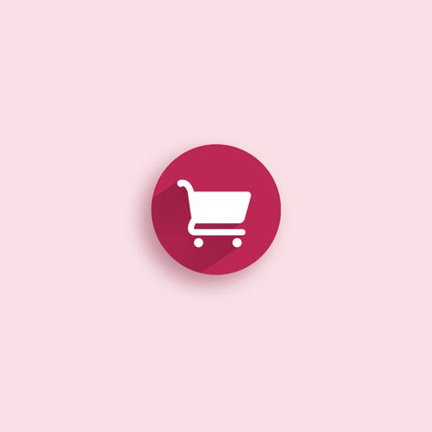 Shopping cart icon design inspiration. Follow me for more inspiration. And to order the icon, click on the image. Thanks #icon #inspiration #abstract #icondesign #icon_design #graphic_designer #fiverr #freelancer #freelancegraphicdesigner #shopping #cart #shopping_cart #pink Cart Icon Aesthetic, Add To Cart Icon, Iphone Reminders, Cart Logo, Icon Inspiration, Shopping Cart Icon, Highlights Cover, Icon Design Inspiration, Cart Icon