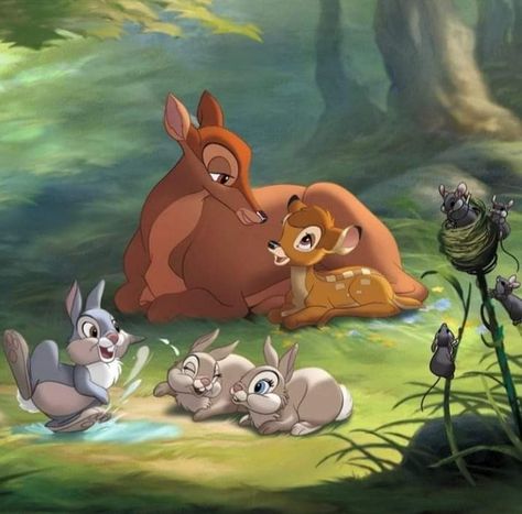 Bambi And Mom, Bambi Animation, Bambi Mother, Bambi Wallpapers, Dogs Bedroom, Bambi Fanart, Character Tattoo Ideas, Bambi Film, Thumper Bambi