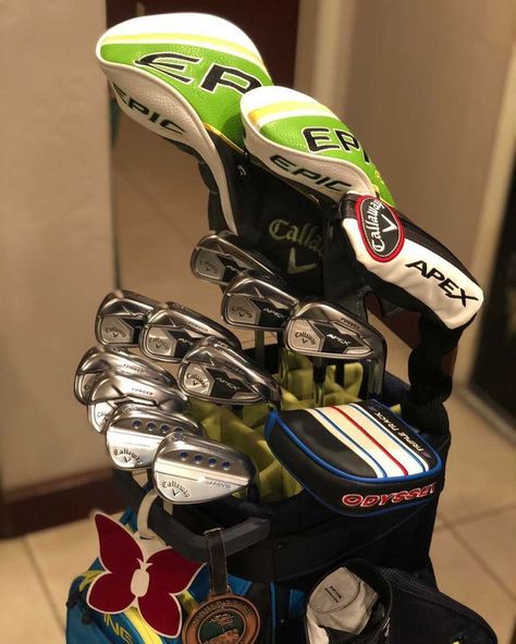 Golf Bag Setup, Callaway Golf Clubs, Golf Style, Golf Day, Hair Weaving, Augusta National, Callaway Golf, Golf Apparel, Golf Gear