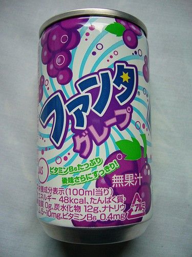 Japanese Candy Packaging, Japanese Soda, Japanese Drinks, Kawaii Cooking, Grape Soda, Candy Packaging, Japanese Candy, Artist Alley, Japan Aesthetic