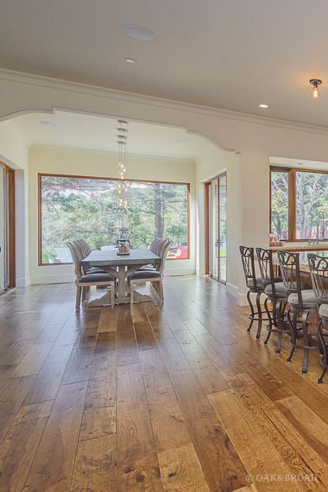 Custom Hand-Scraped Hickory Floor in Cupertino - Oak & Broad