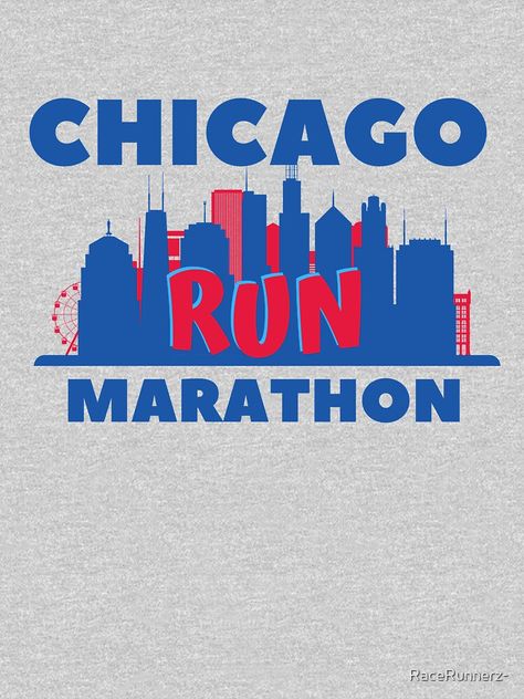 "Chicago Run Marathon - 5K, 10K, 13.1, 26.2, Full, Half Marathoner Gift, Runner's Gift, Running Gift,  Blue, Red, White" Tank Top by RaceRunnerz- | Redbubble Marathon Logo, Run Marathon, New York Marathon, Marathon Tips, Marathon Shirts, Chicago Marathon, Running Gift, Running Apparel, Running Gifts