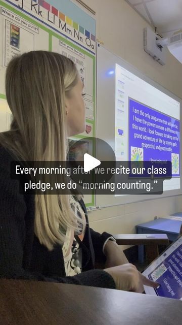 Ms. Natalie Ringold 🍎 Elementary Teacher on Instagram: "The BEST thing you can add to your morning routine is….  morning counting!   This can easily be adapted for different grade levels, but in fourth grade a major component of math is multiplication. Incorporating multiplication facts into our morning meeting routine has been the #1 easiest way to support my students in memorizing their basic multiplication facts.   Developing number sense is undoubtedly important, but there is definitely something to be said for having the basic multiplication facts memorized.  I have watched this simple addition to our morning routine make SUCH a difference for my students’ confidence in math. When they have the “trickiest” multiplication facts memorized, they are able to tackle more complex problems Morning Meeting Routine, Class Pledge, Multiplication Facts Memorizing, Teacher Advice, Morning Meeting Slides, Basic Multiplication, Morning Routine School, Responsive Classroom, Morning Activities