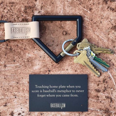 *Restock* Heavy alloy is used to construct the Baseballism Home Plate Carabiner Key Chain. #itsabaseballthing #americasbrand… Girlfriend Gifts Ideas, Baseball Senior Night, Baseball Banquet, Baseball Coach Gifts, Softball Ideas, Baseball Ideas, Senior Night Gifts, Bartender Gifts, Softball Stuff