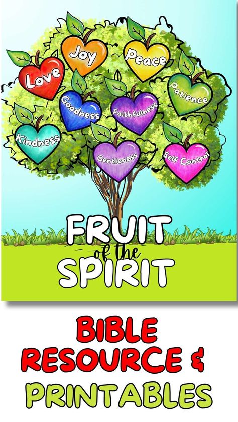 The Fruit of the Spirit for Kids - Forget Him Knot Fruit Of The Spirit Lessons, The Fruit Of The Spirit, Bible Verses For Kids, Bible Resources, Love Joy Peace, Engage Kids, Strong Faith, History For Kids, Christian Printables