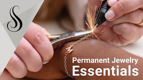 Pros and Cons of Permanent Jewelry | How to Use a Small Arc Welder - The Beading Gem's Journal Permanent Bracelet Jewelry Diy, Diy Forever Bracelet, Diy Permanent Bracelet, Permanent Ankle Bracelet, How To Make Permanent Jewelry, Permanent Jewelry Welder, Permanent Jewelry How To, Diy Permanent Jewelry, How To Do Permanent Jewelry