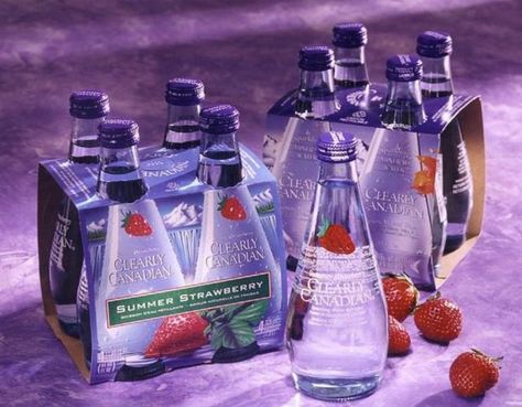 [Updated] Crowdfunding Pushes Clearly Canadian Back Into Production  - Delish.com Costco Party Food, Clearly Canadian, 80s Food, Childhood Memories 90s, Feeling Nostalgic, Soda Water, 90s Party, Party Food And Drinks, Childhood Days