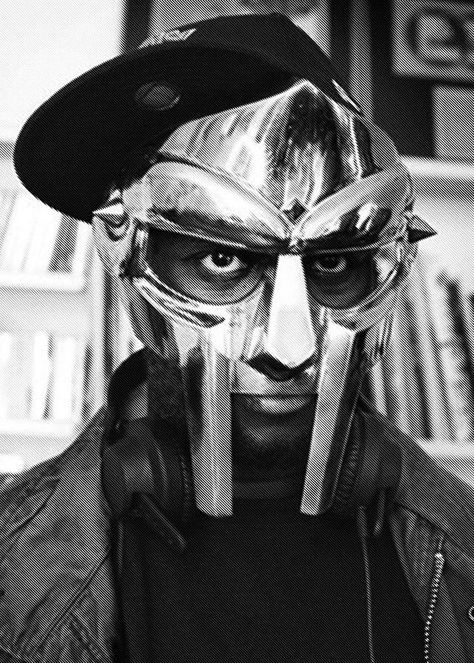 Mr Doom, Mf Doom Mask, Alternative Hip Hop, Arte Hip Hop, Grunge Pictures, Metal Mask, Mf Doom, Underground Hip Hop, Graphic Poster Art