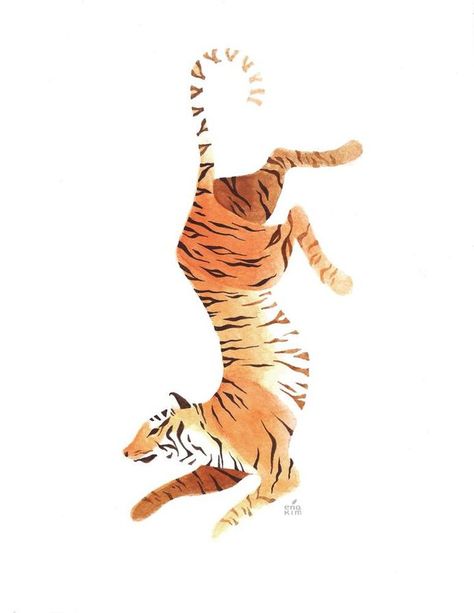 https://www.designspiration.net/save/60058637343752/ Tats Inspiration, Watercolor Tiger, Tiger Illustration, Tiger Art, A Tiger, Arte Animal, 로고 디자인, Animal Illustration, Watercolor Illustration