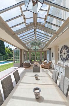 Conservatory With Foldings Doors. Conservatory Interiors Ideas, Sunroom Window Ideas, Cozy Sunroom, Orangery Extension, Conservatory Interior, Conservatory Decor, Conservatory Ideas, Room Extensions, Sunroom Designs