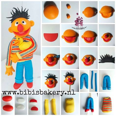 Ernie Beto Y Enrique, Sesame Street Cake, Elmo Birthday Party, Have A Wonderful Weekend, Sesame Street Party, Butterfly Template, Elmo Birthday, Sesame Street Birthday, Fondant Tutorial