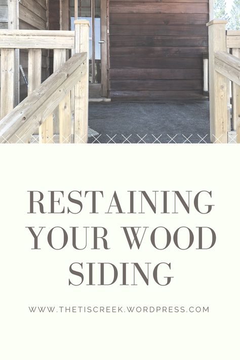 Painting Siding To Look Like Wood, Cedar Siding Exterior Makeover, Wood Siding House Exterior, Cedar Siding House, Vinyl Siding Wood Look, Farmhouse Exterior Wood Stains & Varnish, Weathered Wood Siding, How To Restain Wood, How To Install Cedar Shake Siding