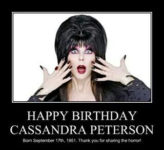 Elvira Cassandra Peterson, Elvira Mistress Of The Dark, Happy Bday, The Darkest, Happy Birthday, Birthday, Movie Posters, Film Posters