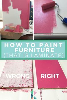 Repainting Laminate Furniture, Kallax Painted Ideas, Painted Kallax Unit, Painted Laminate Furniture, Budget Images, Besta Ikea, Billy Ikea, Painting Laminate Furniture, Painting Ikea Furniture