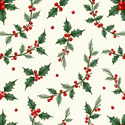 Christmas Holly Berry and Garland Pattern Christmas Clipart Border, Holly Pattern, Christmas Papers, Card Inspo, Circle Frame, Loose Watercolor, Holly Berry, Circle Frames, White Orchids