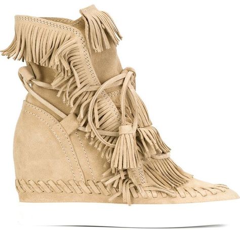 Casadei fringed wedged sneakers Wedged Sneakers, Fringe Shoes, Fringe Fashion, Womens Tennis Shoes, Fringe Top, Lace Up Booties, Wedge Sneakers, Womens Wedges, Shoe Obsession