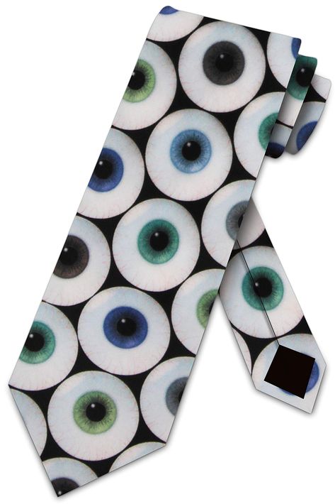 PRICES MAY VARY. Microfiber Eyeballs Neckties Eye ties optometrist necktie mens tie, a great gift for eye enthusiasts! 57 Inches Long - Standard Adult Size 3.5 Inches wide right before tip Crafted in 100% Microfiber The structure within the eye that is responsible for eye color is called the iris! This fun and colorful Eyeballs Mens Necktie features an allover repeat design of different shades of green and blue eyeballs. All of this is contrasted against a simple black background. A perfect gift Simple Black Background, Villain Costumes, Repeat Design, Mens Tie, Tie Men's, Different Shades Of Green, Cool Ties, Tie Shop, Mens Neck Ties