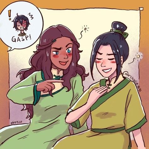 Creditos a su autor/a Azula And Katara, Azula X Katara, Jacaranda Tree, Avatar Fan Art, Avatar Airbender, Legend Of Korra, Aang, Avatar The Last Airbender, The Last Airbender