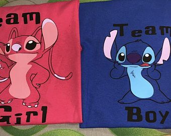 Stitch And Angel Gender Reveal, Angel Gender Reveal, Angel Gender, Disney Gender Reveal, Gender Reveal Party Food, Gender Reveal Favors, Gender Reveal Baby Shower Themes, Gender Reveal Banner, Baby Gender Reveal Party Decorations