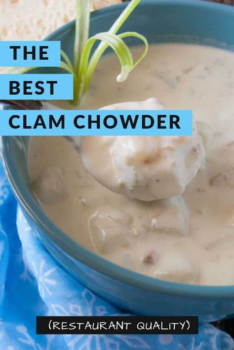 This creamy clam chowder recipe is different others I have found. This one difference is what makes this soup have a classic clam chowder flavor. Crockpot Clam Chowder Recipe, Ivars Clam Chowder Recipe, Best Clam Chowder Recipe, Creamy Clam Chowder, Best Clam Chowder, Clam Chowder Soup, Green Pepper Recipes, Clam Chowder Recipe, Devilled Eggs