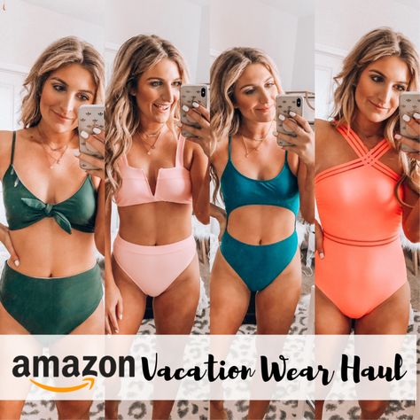 Amazon Vacation Haul Under $30 | Audrey Madison Stowe Swimsuits Aesthetic, Florida Vacation Outfits, Mexico Vacation Outfits, Mom Swimsuit, Outfits Fo, Mom Body, Beach Vacation Outfits, Cruise Outfits, Vacation Wear