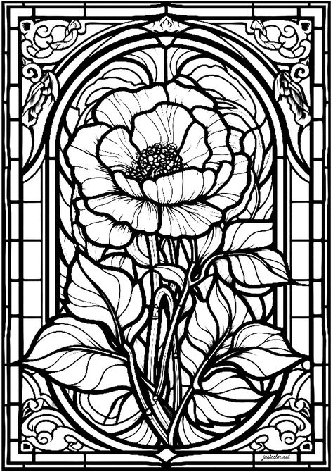 Stained Glass Window Coloring Pages, Glass Painting Drawing, Stained Glass Colouring Pages, Stained Glass Art Drawing, Stained Glass Coloring Pages Printables, Stain Glass Coloring Pages, Stained Glass Art Patterns Free Printable, Stained Glass Window Drawing, Glass Painting Designs Pattern