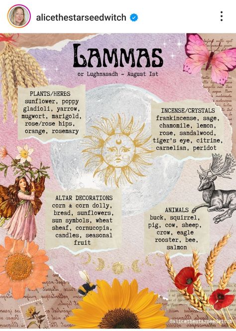 Lamas Celebration, Witches Holidays, Lughnasadh Altar, Lammas Altar, Lammas Celebration, Witchy Printables, Witch Holidays, Fairies Mythology, Wicca Holidays