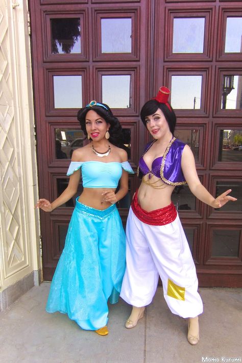 Aladdin: Princess and the Pauper - Aladdin - Jasmine Princess Casual Outfits, Aladdin Cosplay, Disneyland Fits, Rundisney Princess, Princess Kida, Aladdin Princess, Princess And The Pauper, Aladdin Jasmine, Character Cosplay