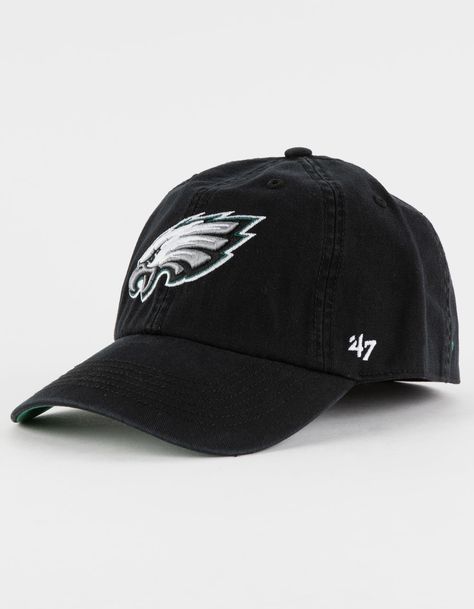 47 Brand Philadelphia Eagles Sure Shot '47 Franchise Fitted Hat. The '47 Franchise Is Fitted, Relaxed And Curved With Raised Embroidery On The Front. Flat Embroidery On The Back And Sides. Made From Garment Washed Cotton Twill. Curved Visor. Green Underbill. 100% Cotton. Imported. Raised Embroidery, 47 Brand, Philadelphia Eagles, Fitted Hat, Fitted Hats, Eagles, Cotton Twill, Philadelphia, Embroidery