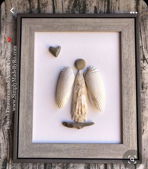 Driftwood Angels, Shell Images, Shell Angels, Sea Inspired Art, Seashell Ideas, Seashell Artwork, Seashell Art Diy, Shell Artwork, Shell Dress