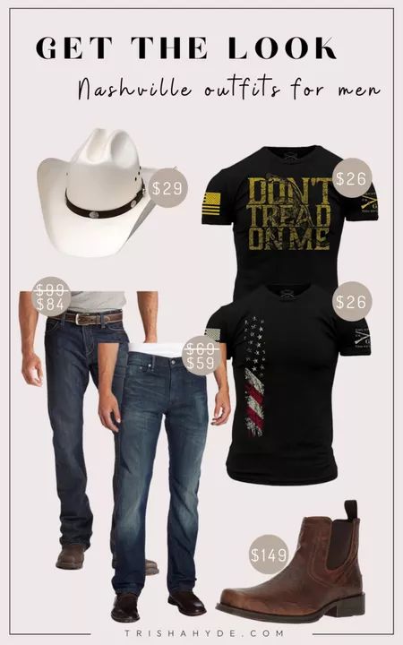 Nashville Outfits Men, Nashville Outfit, Mens Summer Outfits, Nashville Style, Nashville Outfits, Ariat Boots, Outfits Men, Get The Look, Boot Cut