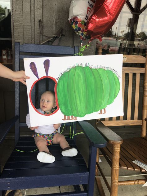 One Very Hungry Caterpillar Birthday, Paul Henry, Campground Ideas, Face Cut Out, Hungry Caterpillar Birthday, Face Cut, Very Hungry Caterpillar, Very Hungry, Hungry Caterpillar