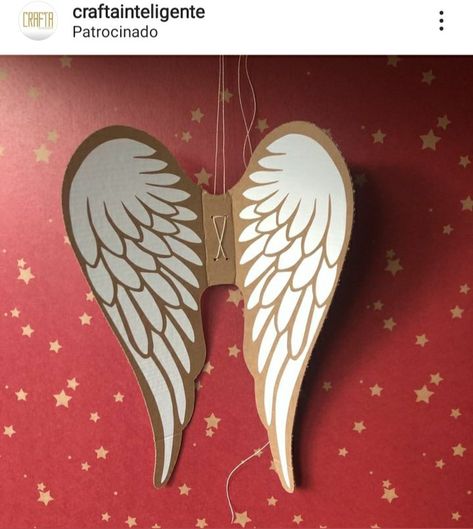 Cardboard Wings, Angel Wings Diy, Kids Angel Wings, Angel Wing Crafts, Wings Sketch, Diy Angel Wings, Christmas Advent Calendar Diy, Diy Wings, Paper Wings