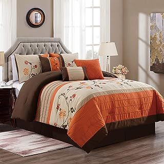 Tan Bedding, Striped Comforter, King Orange, Taupe Bedding, Skull Bedding, Beautiful Bed, Comforter Bedding Sets, Floral Bedding, King Comforter Sets