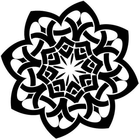 celtic flower Celtic Border, Etching Art, Celtic Mandala, Celtic Knot Tattoo, Knot Tattoo, Border Clipart, Vector Art Design, Celtic Knot Designs, Celtic Patterns