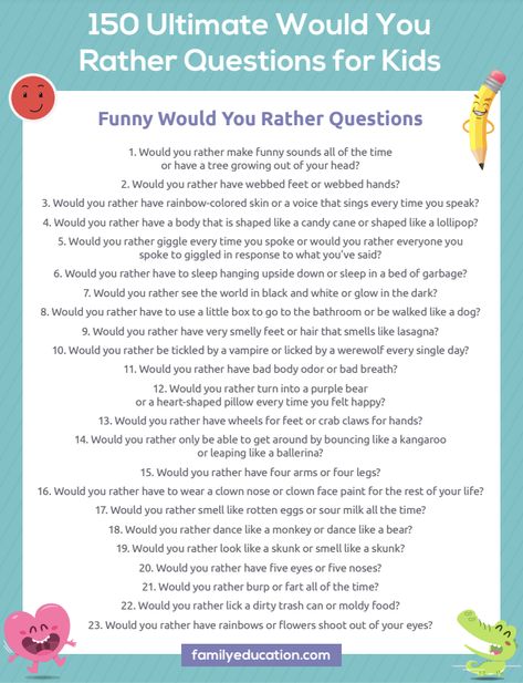 Would You Rather Questions For Kids, Funny Would You Rather, Webbed Hands, Questions For Kids, Kids Questions, Rather Questions, Lunchbox Notes, Would You Rather Questions, Summer Reading Program