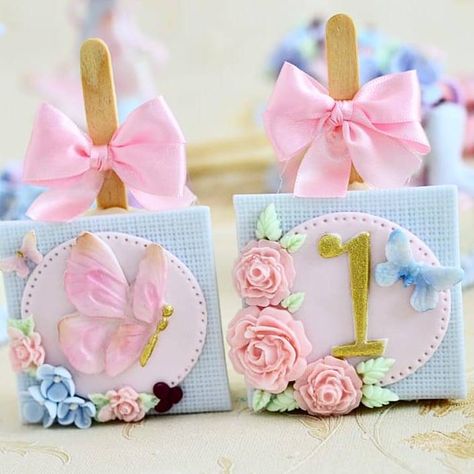 Decoração - Um Dia de Festa Brownie Pops, Ballerina Cakes, Dessert Packaging, Butterfly Baby Shower, Kids' Party, Birthday Treats, Sweet 15, Paper Crafts Diy Tutorials, Sweet Table