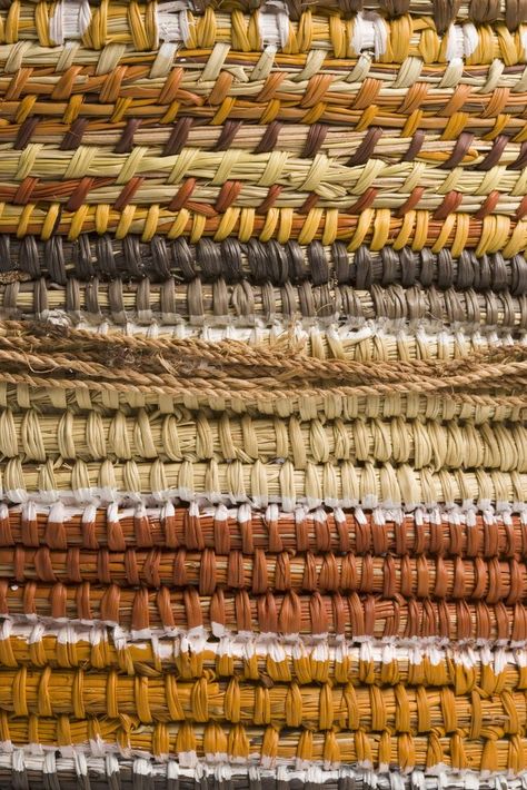 Coiled Basketry, Coiled Fabric Bowl, Basket Crafts, Natural Weave, Island Art, Fibre Art, Weaving Textiles, Weaving Art, African Fabric