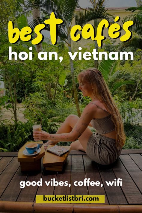 Hoi An, Vietnam has some of the CUTEST coffee shops and cafes, perfect for discovering this coastal Vietnamese ancient town! Here's my insider's guide to the top cafes dotted around Hoi An. Vietnam Coffee Shop, Vietnam Cafe, Top Cafe, Coffee Vibes, Healthy Brunch Recipes, Cute Coffee Shop, Hoi An Vietnam, Healthy Brunch, Great Place To Work