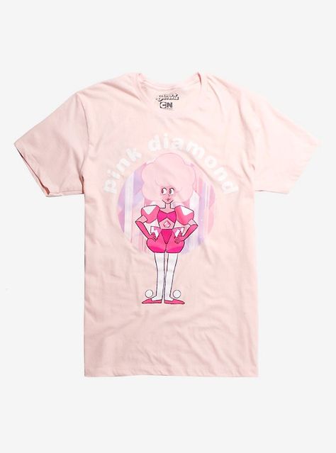 Steven Universe Pink Diamond T-Shirt Hot Topic Exclusive, PINK Steven Universe Pink Diamond, Steven Universe Shirt, Steven Universe Stevonnie, Pale Pink Hair, Pink Diamond Steven Universe, Pop Pop Shirts, Dragon Ball Super Goku, Blue Foil, Pink T Shirt