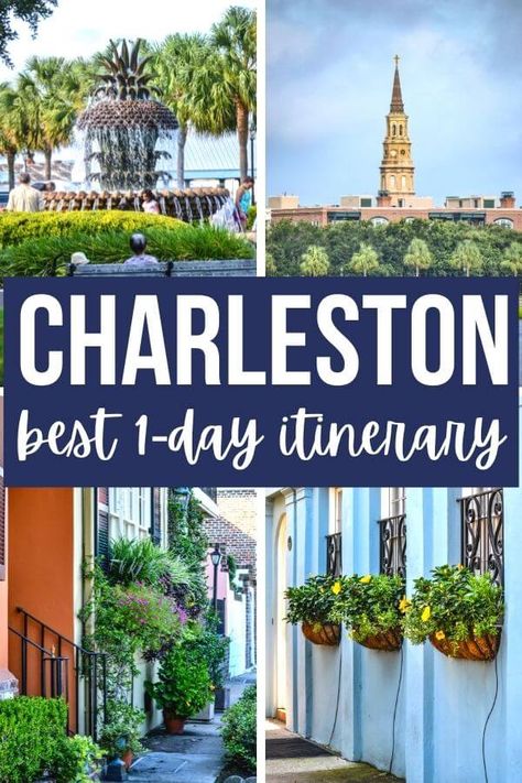 One Day In Charleston SC - The Perfect Itinerary + Map! Places To Go In Charleston Sc, Weekend Trip To Charleston Sc, City Market Charleston Sc, 1 Day In Charleston Sc, Charleston South Carolina One Day, Top Things To Do In Charleston Sc, Locals Guide To Charleston Sc, 2 Days In Charleston Sc, Southern Charm Charleston Tour