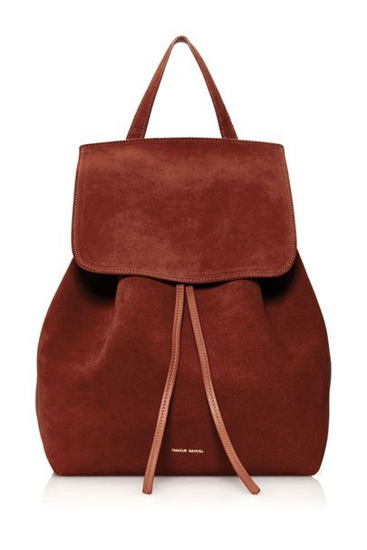 Mansur Gavriel Tan Backpack, Mansur Gavriel Bag, Rucksack Bags, Suede Backpack, Burgundy Bag, Knapsack Bag, Pack Backpack, Red Backpack, Suede Bag